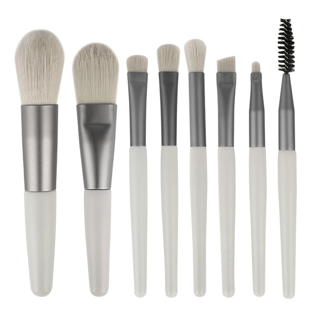 8 Piece Makeup Brushes Set
