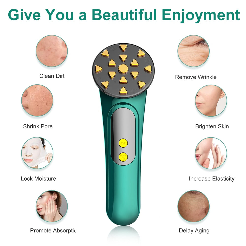 3 In 1 EMS Facial Massager LED Light Therapy