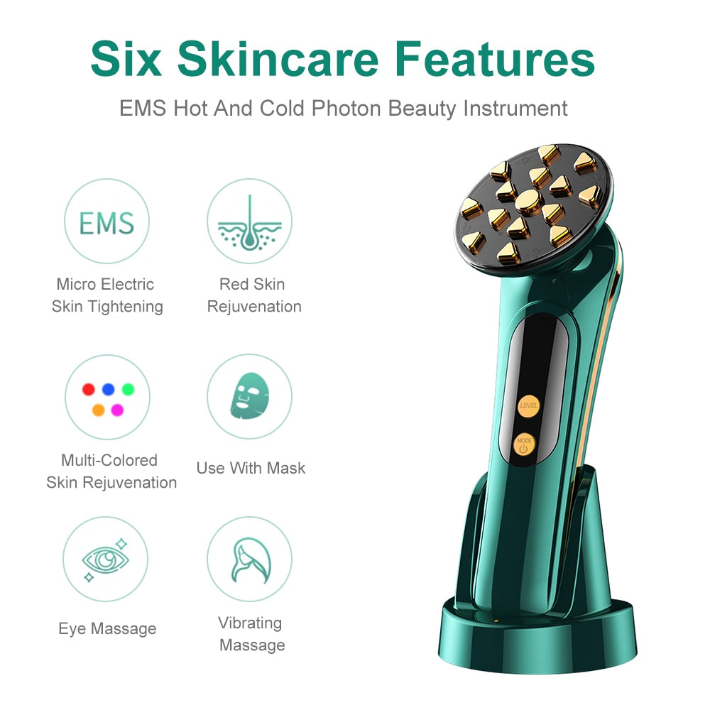 3 In 1 EMS Facial Massager LED Light Therapy